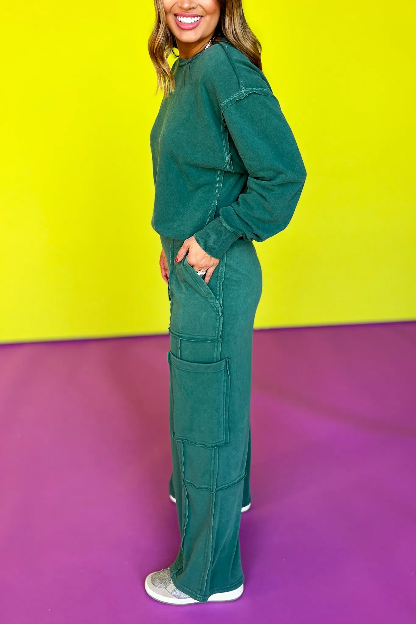 Dark Green Utility Sweatpants *FINAL SALE*